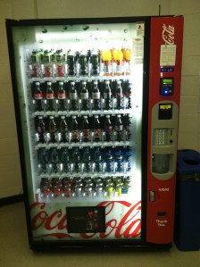 Coke machine in Law Library copyroom