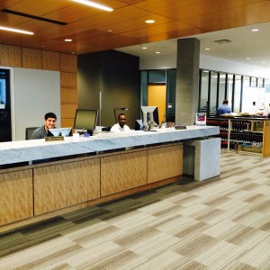 The new Circulation and Reference area