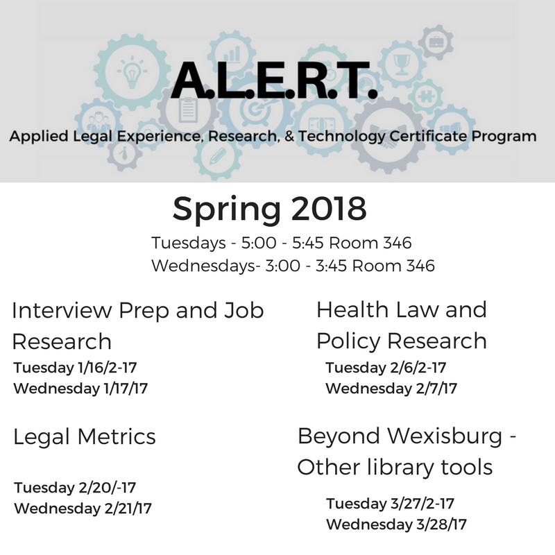 ALERT Program: Spring Lineup – The Blackacre Times